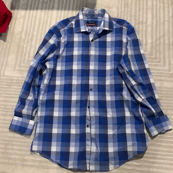 Van Heusen flex collar slim fit stretch button down size Small - Picture 1 of 4